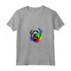 Bouvier des Flandres Pop Art - Dog Lover Splash Art Maglietta con Collo a V - Ideale per Proprietari e Amanti dei Cani