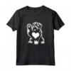 Bouvier des Flandres Love Dog Paw Cuore Graphic Design Maglietta - Ideale per gli Amanti dei Cani