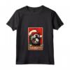Divertente Bouvier Des Flandres Natale Cattivo Vintage Maglietta con Collo a V - Regalo Unico per Cani Mamma o Papà