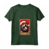 Divertente Bouvier Des Flandres Natale Cattivo Vintage Maglietta con Collo a V - Regalo Unico per Cani Mamma o Papà
