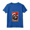 Divertente Bouvier Des Flandres Natale Cattivo Vintage Maglietta con Collo a V - Regalo Unico per Cani Mamma o Papà