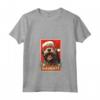 Divertente Bouvier Des Flandres Natale Cattivo Vintage Maglietta con Collo a V - Regalo Unico per Amanti dei Cani - Ideale per Natale
