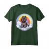 Carino Bouvier des Flandres Colorful Rainbow Kawaii Puppy Dog Maglietta - Felicità tra le nuvole - Ideale per Amanti dei Cani
