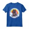 Carino Bouvier des Flandres Colorful Rainbow Kawaii Puppy Dog Maglietta - Felicità tra le nuvole - Ideale per Amanti dei Cani