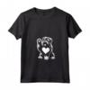 Donna Bouvier des Flandres Love Dog Paw Cuore Graphic Design Maglietta con Collo a V - Ideale per gli Amanti dei Cani e Proprietari di Bouvier des Flandres