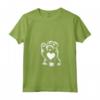 Donna Bouvier des Flandres Love Dog Paw Cuore Graphic Design Maglietta con Collo a V - Ideale per gli Amanti dei Cani e Proprietari di Bouvier des Flandres