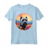 Colorato Cucciolo di Cane Bouvier des Flandres Flower Mountain Maglietta - Ideale per Amanti dei Cani e della Natura