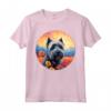 Colorato Cucciolo di Cane Bouvier des Flandres Flower Mountain Maglietta - Ideale per Amanti dei Cani e della Natura