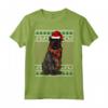 Ugly Christmas Bovaro delle Fiandre Natale Maglietta - Design Divertente per Amanti dei Bouvier des Flandres - Regalo Unico per il Natale dei Cani