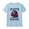 Razza canina Boykin Spaniel - La Vita è Migliore con un Boykin Spaniel - Maglietta per Amanti dei Cani - Ideale per Feste
