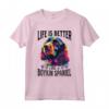 Razza canina Boykin Spaniel - La Vita è Migliore con un Boykin Spaniel - Maglietta per Amanti dei Cani - Ideale per Feste