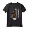Bandiera Americana Bianco Boykin Spaniel Maglietta - Design Divertente per Amanti dei Cani - 4th Of July USA Patriottico