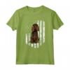 Bandiera Americana Bianco Boykin Spaniel Maglietta - Design Divertente per Amanti dei Cani - 4th Of July USA Patriottico