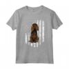 Bandiera Americana Bianco Boykin Spaniel Maglietta - Design Divertente per Amanti dei Cani - 4th Of July USA Patriottico
