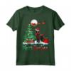 Merry Christmas Boykin Spaniel Santa Hat Xmas Maglietta - Festive Dog Lover Apparel for Xmas Party Celebration