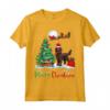 Merry Christmas Boykin Spaniel Santa Hat Xmas Maglietta - Festive Dog Lover Apparel for Xmas Party Celebration