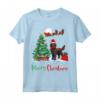 Merry Christmas Boykin Spaniel Santa Hat Xmas Maglietta - Festive Dog Lover Apparel for Xmas Party Celebration