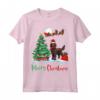 Merry Christmas Boykin Spaniel Santa Hat Xmas Maglietta - Festive Dog Lover Apparel for Xmas Party Celebration