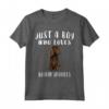 Solo Un Ragazzo Che Ama Cani Boykin Spaniel Maglietta - Regalo Divertente per Amanti Dei Cani - Indumento con Detto per Amanti del Boykin Spaniel