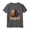 Boykin Spaniel Cane Floreale Maglietta - Ideale per Amanti dei Cani da Caccia - Leggera e Taglio Classico
