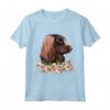 Boykin Spaniel Cane Floreale Maglietta - Ideale per Amanti dei Cani da Caccia - Leggera e Taglio Classico