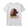 Boykin Spaniel Cane Floreale Maglietta - Ideale per Amanti dei Cani da Caccia - Leggera e Taglio Classico
