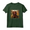 Boykin Spaniel Cane Fiori da Giardino Dipinto Pet Mamma Papà Maglietta - Regalo Unico per Proprietari di Boykin Spaniel