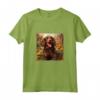 Boykin Spaniel Cane Fiori da Giardino Dipinto Pet Mamma Papà Maglietta - Regalo Unico per Proprietari di Boykin Spaniel
