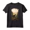 Boykin Spaniel Mountain Paw Design - Maglietta per Amanti dei Cani - Regalo per Natale, Ringraziamento o Compleanni