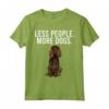 Less People More Dogs Boykin Spaniel Maglietta - Design Divertente per Amanti dei Cani - Ideale per Introvertiti