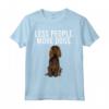 Less People More Dogs Boykin Spaniel Maglietta - Design Divertente per Amanti dei Cani - Ideale per Introvertiti