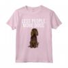 Less People More Dogs Boykin Spaniel Maglietta - Design Divertente per Amanti dei Cani - Ideale per Introvertiti