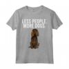 Less People More Dogs Boykin Spaniel Maglietta - Design Divertente per Amanti dei Cani - Ideale per Introvertiti