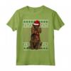 Ugly Christmas Boykin Spaniel Natale Maglietta - Regalo Divertente per Amanti dei Cani - Design Xmas Santa Hat