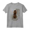 Camo American Flag Boykin Spaniel Maglietta - T-shirt Patriottica per Amanti dei Cani e Festaioli del 4 Luglio