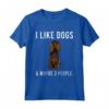 I Like Boykin Spaniel Dogs And Maybe 3 People - Maglietta Divertente per Amanti dei Cani - Regalo Ideale per Proprietari di Cane