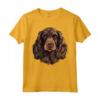 Carino Boykin Spaniel Face Cartoon - LBD Palude Barboncino Amante dei Cani Maglietta - Ideale per Proprietari di Cuccioli e Addestratori