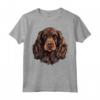 Carino Boykin Spaniel Face Cartoon - LBD Palude Barboncino Amante dei Cani Maglietta - Ideale per Proprietari di Cuccioli e Addestratori