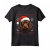 Boykin Spaniel Cappello di Babbo Natale Divertente - Maglietta per Amanti dei Cani - Ideale per Natale, Ringraziamento o Compleanni