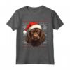 Boykin Spaniel Cappello di Babbo Natale Divertente - Maglietta per Amanti dei Cani - Ideale per Natale, Ringraziamento o Compleanni