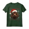 Boykin Spaniel Cappello di Babbo Natale Divertente - Maglietta per Amanti dei Cani - Ideale per Natale, Ringraziamento o Compleanni