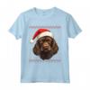 Boykin Spaniel Cappello di Babbo Natale Divertente - Maglietta per Amanti dei Cani - Ideale per Natale, Ringraziamento o Compleanni
