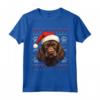 Boykin Spaniel Cappello di Babbo Natale Divertente - Maglietta per Amanti dei Cani - Ideale per Natale, Ringraziamento o Compleanni