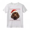 Boykin Spaniel Cappello di Babbo Natale Divertente - Maglietta per Amanti dei Cani - Ideale per Natale, Ringraziamento o Compleanni