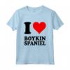 Amo Boykin Spaniel Maglietta - T-shirt con Cuore Rosso per Amanti dei Cani Boykin Spaniel