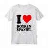 Amo Boykin Spaniel Maglietta - T-shirt con Cuore Rosso per Amanti dei Cani Boykin Spaniel