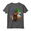 Irlandese Giorno San Patrizio Boykin Spaniel Maglietta - Regalo per Amanti dei Cani con Bandiera Americana