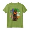 Irlandese Giorno San Patrizio Boykin Spaniel Maglietta - Regalo per Amanti dei Cani con Bandiera Americana