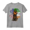 Irlandese Giorno San Patrizio Boykin Spaniel Maglietta - Regalo per Amanti dei Cani con Bandiera Americana