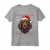 Boykin Spaniel Cappello di Babbo Natale Divertente - Maglietta per Amanti dei Cani - Regalo Ideale per Natale, Ringraziamento o Compleanni